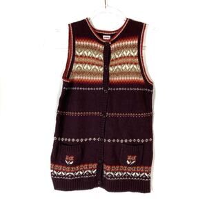 3/$30 Gymboree | Girl's Brown Button Up Sweater Dress
